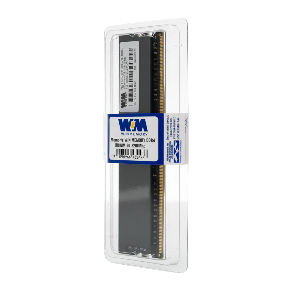 Memória Win Memory DDR4 8GB 3200MHz UDIMM, WSW18U8EVD, Preto